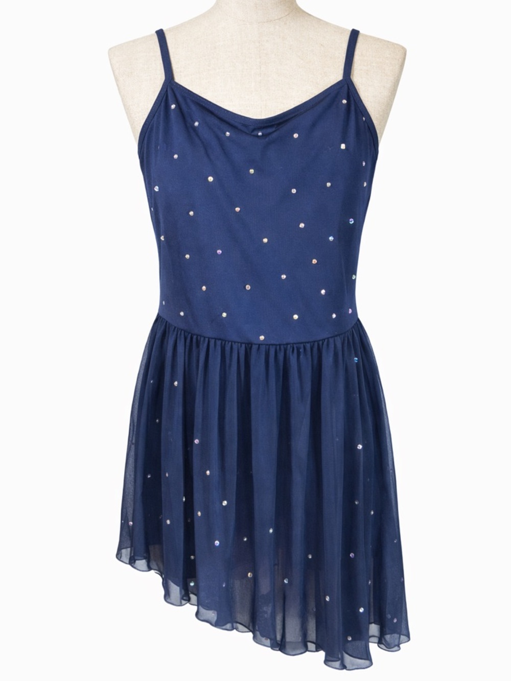 Body Wrappers Navy Dancewear Strap Dress size medium
